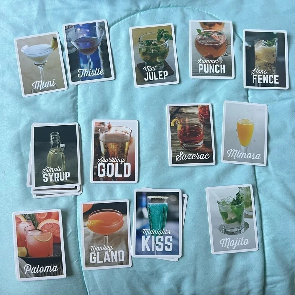 PARAGON Cocktail Recipes Book - Blue and Gold